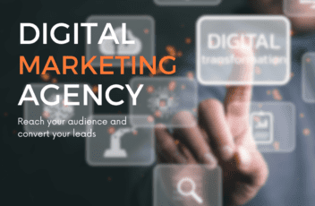 Purple 3D Illustration Digital Marketing Agency Instagram Post (1280 x 996 px)